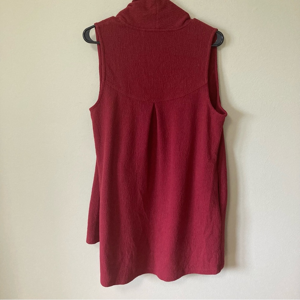 Soft Surroundings Red Tunic Vest M - Picture 4 of 6